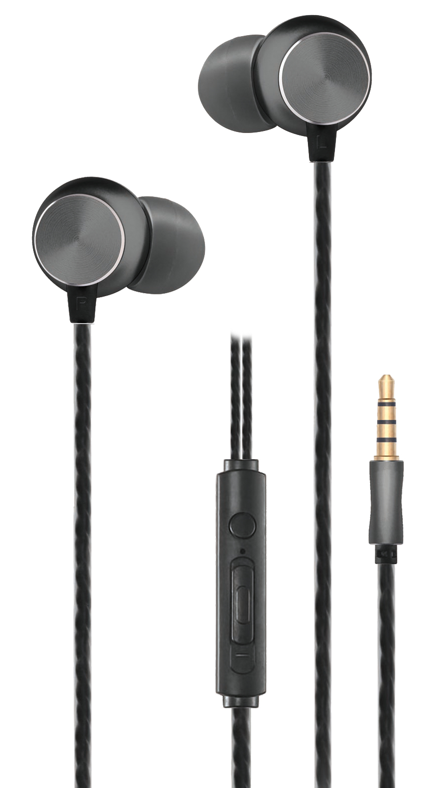 2GO 795967 In-Ear Headset Kabelgebunden Stereo Anthrazit, Schwarz