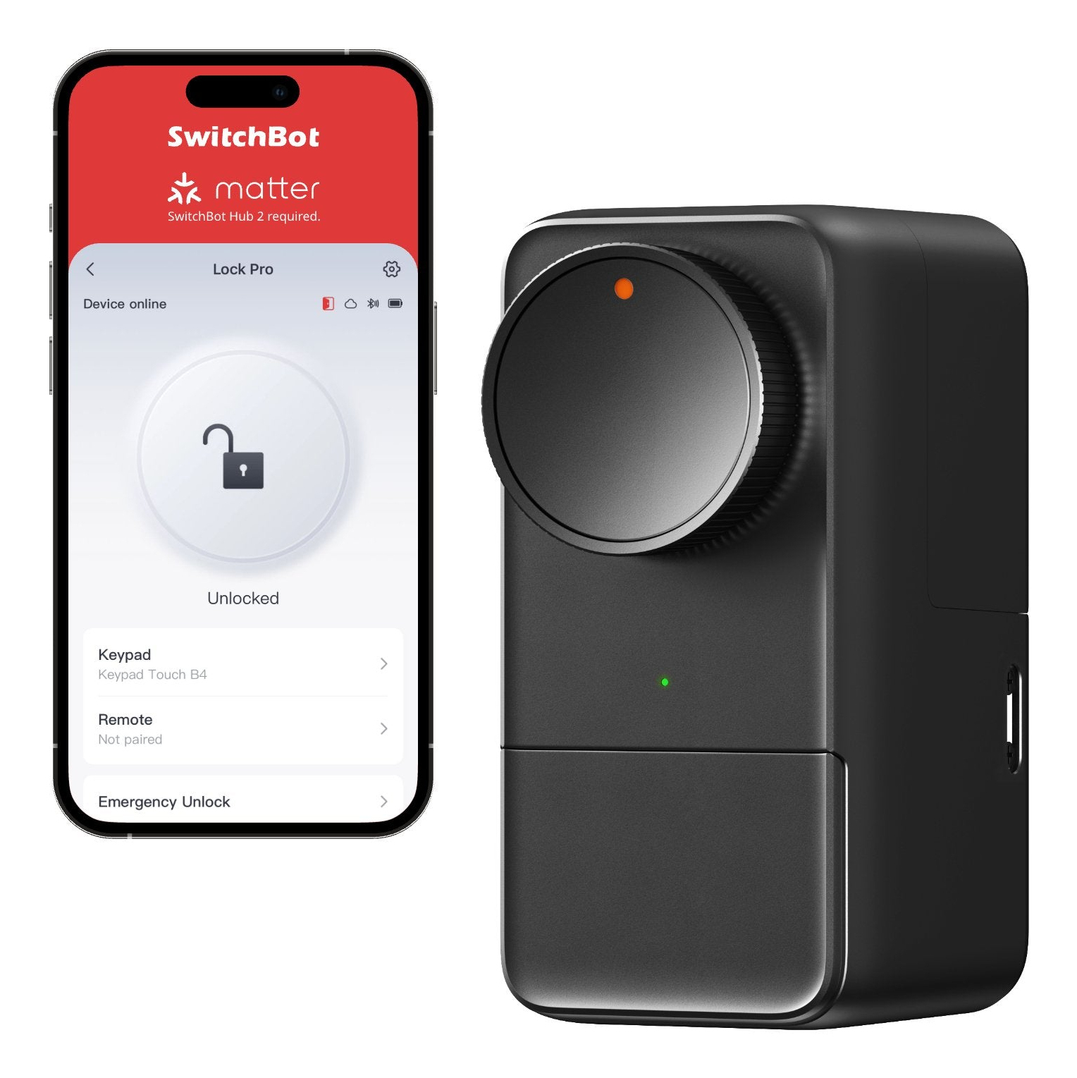 SwitchBot Lock Pro Intelligentes Türschloss Schwarz