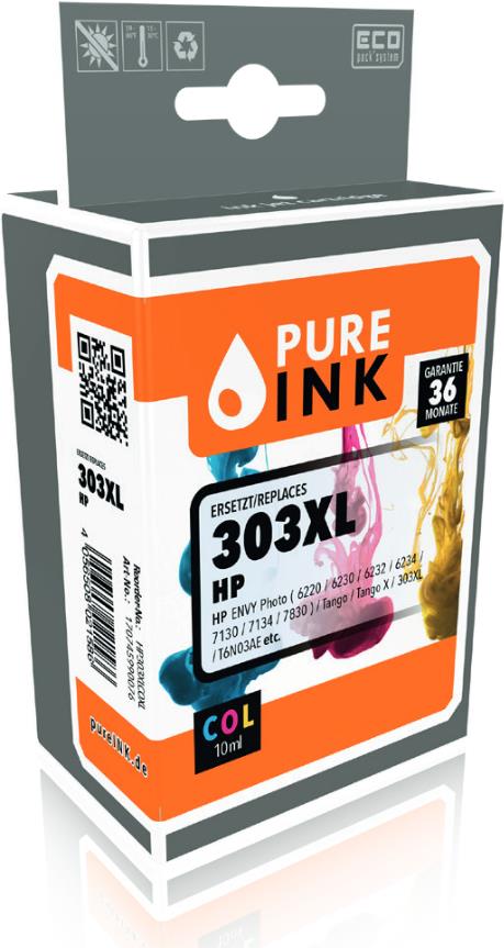 Pure Ink 170745990076 Druckerpatrone Kompatibel Cyan (HP303XLCOXL)