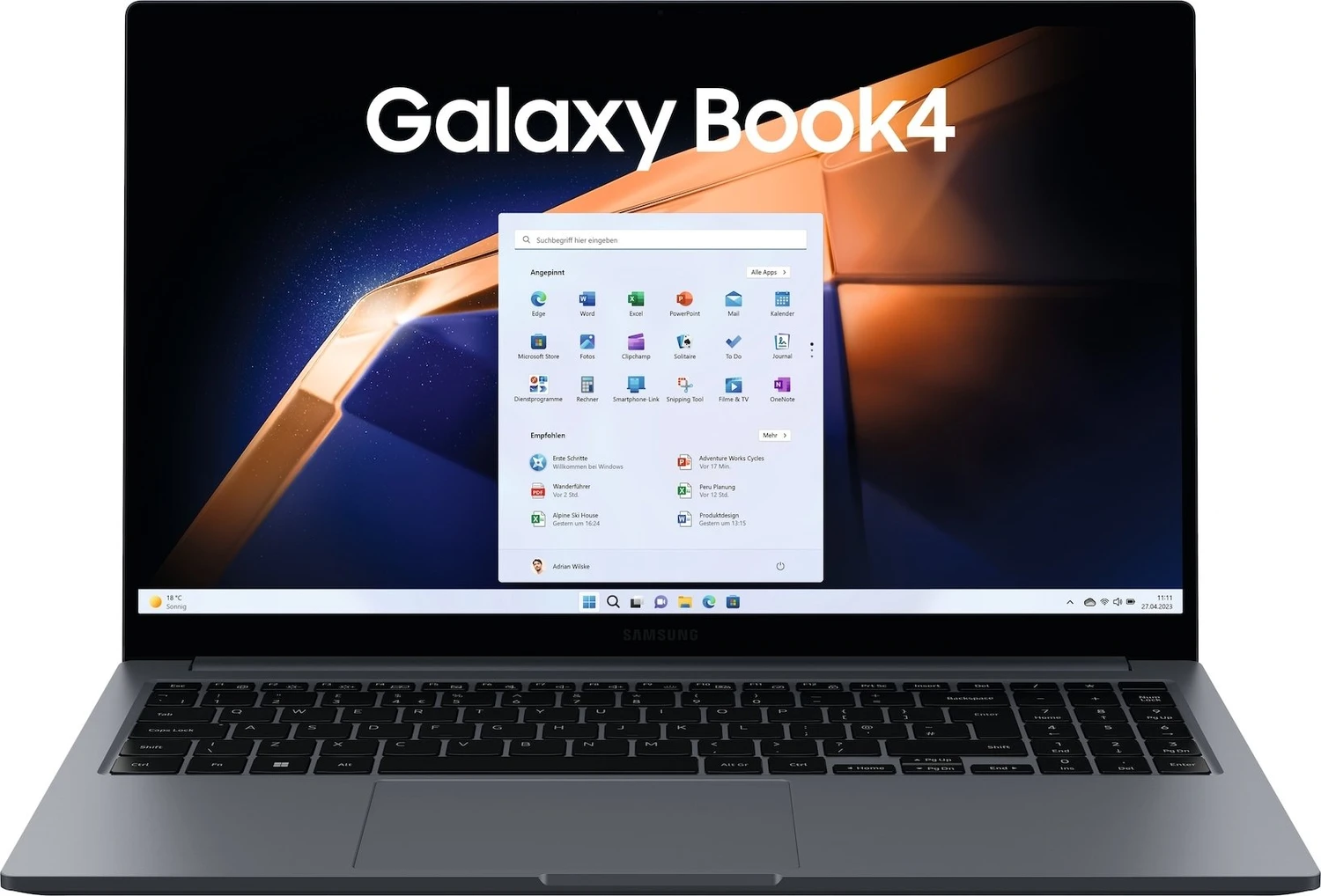Samsung Galaxy Book4 15.6" i5-1335U 8+512GB SSD graphite QWERTY (NP750XGJ-KG3NL) (B-Ware) (geöffnet)