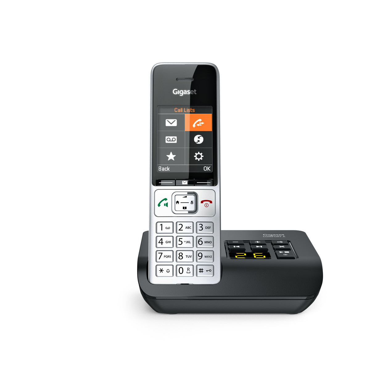 Gigaset COMFORT 500A Schnurlostelefon Schwarz, Silber