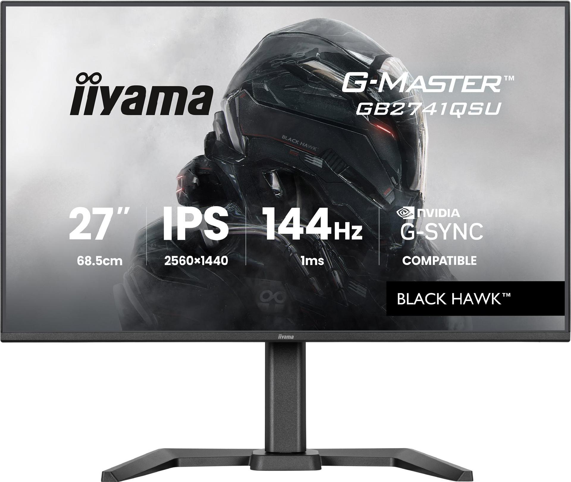 Iiyama G-MASTER Black Hawk GB2741QSU-B1 27" QHD IPS 144 Hz Schwarz