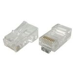 Modularstecker für Flachkabel, ungeschirmt, 8P8C (RJ45), VE: 10 (39908014)