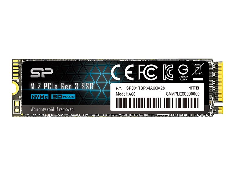 Silicon Power Ace A60 SSD 1 TB M.2 NVMe PCIe Gen3 x4