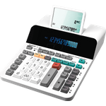 Sharp EL-1901 Taschenrechner Desktop Display-Rechner Weiß (SH-EL1901)