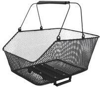 FISCHER Fahrrad-Gepäckträgerkorb E-Bike City PLUS engmaschiger Draht verhindert das Herausfallen des Inhalts, - 1 Stück (50654)