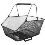 FISCHER Fahrrad-Gepäckträgerkorb E-Bike City PLUS engmaschiger Draht verhindert das Herausfallen des Inhalts, - 1 Stück (50654)