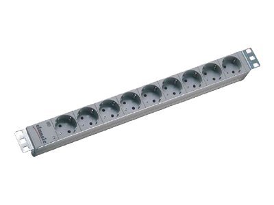 Bachmann 333.401 19" Steckdosenleiste 9-fach 2 m Hellgrau
