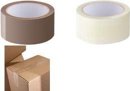 LogiLink Verpackungsklebeband, 48 mm x 66 m, braun, PP geräuscharm, Stärke: 40 my, OPP-Acrylatkleber, - 6 Stück (TAPE02)