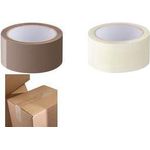 LogiLink Verpackungsklebeband, 48 mm x 66 m, braun, PP geräuscharm, Stärke: 40 my, OPP-Acrylatkleber, - 6 Stück (TAPE02)