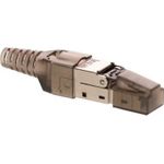 DSIT S/FTP CAT6a Toolless RJ45 Netzwerkstecker - für Starrleiter (DC-RJ45-SFTP6AS-PRO)