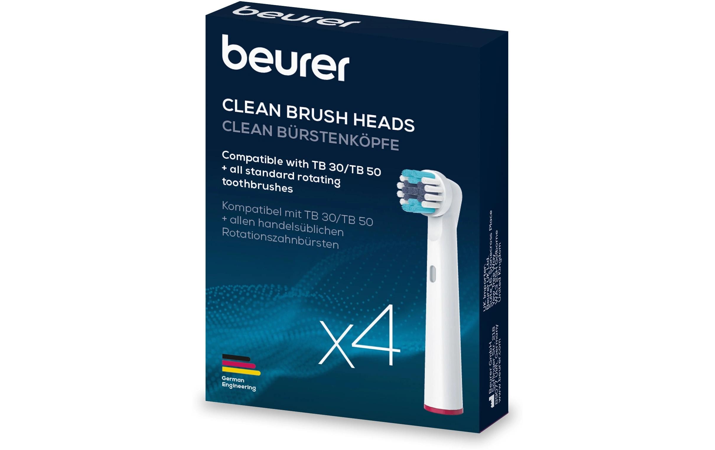 Beurer TB 30/50 Bürstenköpfe 4 Stk. Weiß