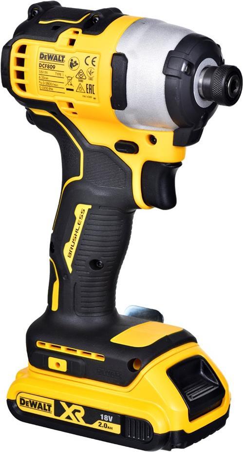 Dewalt DCF809D2T Akku-Schlagschrauber 18 V Li-Ion (DCF809D2T-QW)