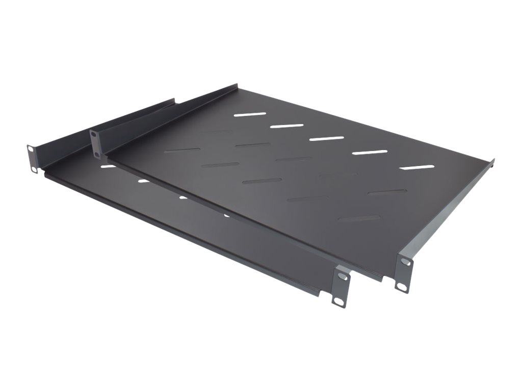 Good Connections GC-N0089 19" Fachboden 1U 30 cm Tiefe 2er Set Schwarz, RAL 9005