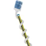 Goobay Ultraflexibles CAT 6A Patchkabel slim U/UTP weiß - extrakurze Stecker reiner (74299)