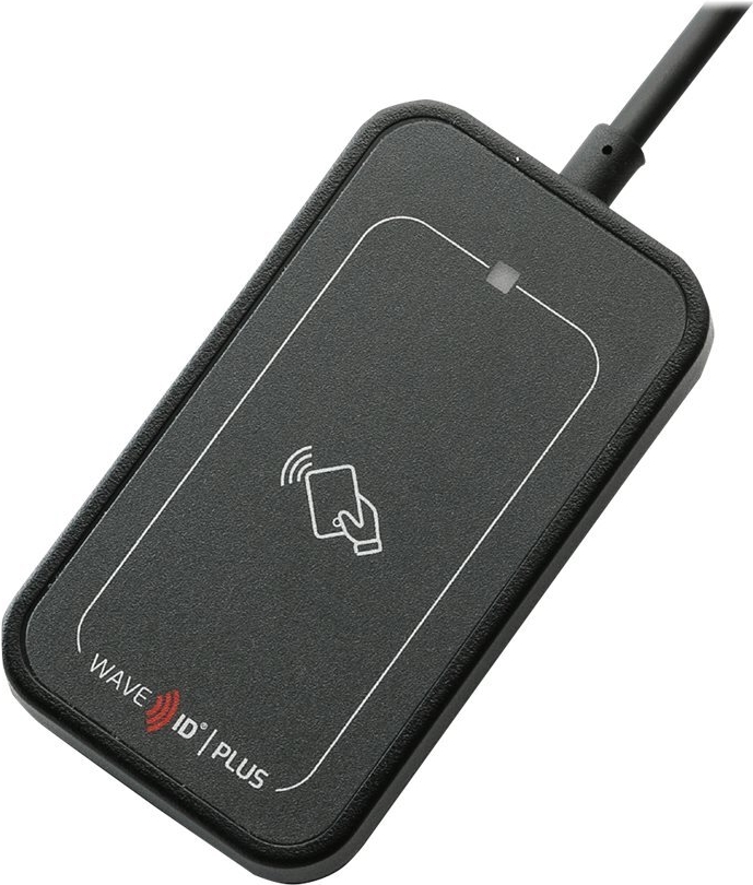 RF IDEAS WAVE ID Plus Mini Keystroke iClass ID/SE/SEOS Black USB Reader (RDR-80031BKU-V2)
