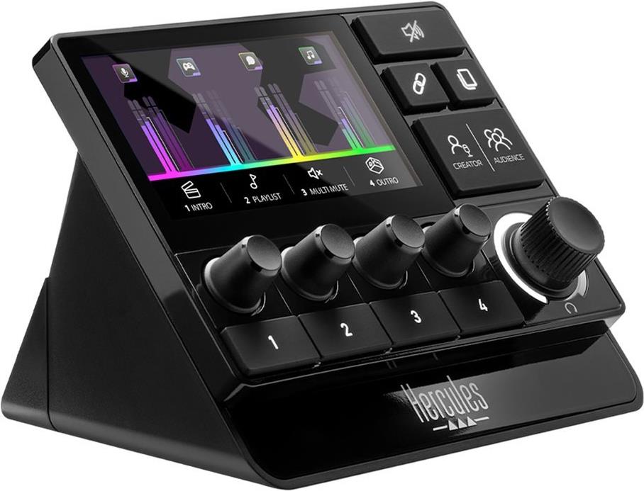 Hercules Stream 200 XLR Streaming Audio Controller Schwarz