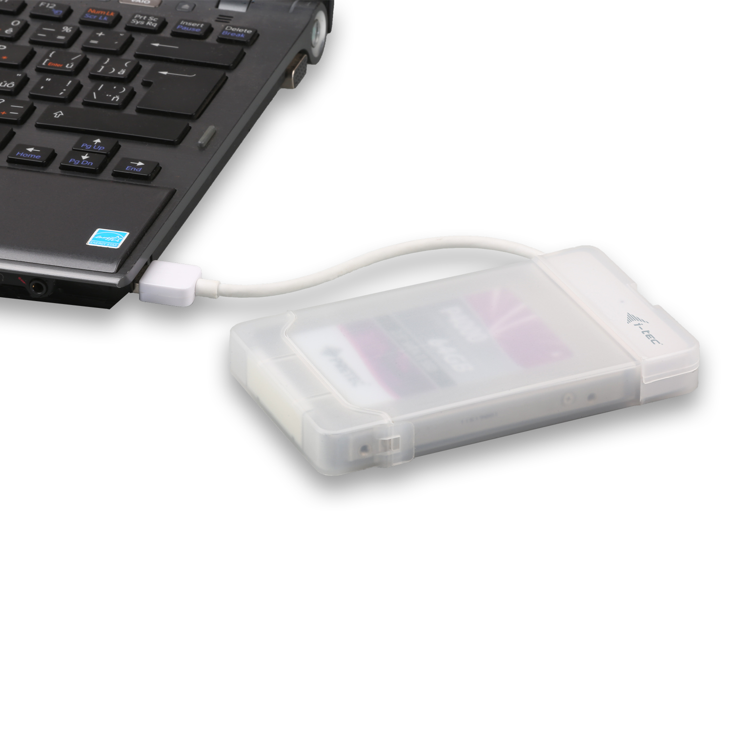 i-tec MySafe Advance 2.5" USB 3.0 SATA Gehäuse Weiß