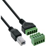 InLine USB-B Stecker an Terminalblock (92504I)