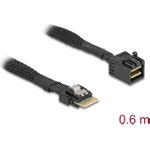 Delock Kabel Mini SAS HD SFF-8643 zu Slim SFF-8654 4i 60 cm - Serial Attached SCSI (SAS) (86092)