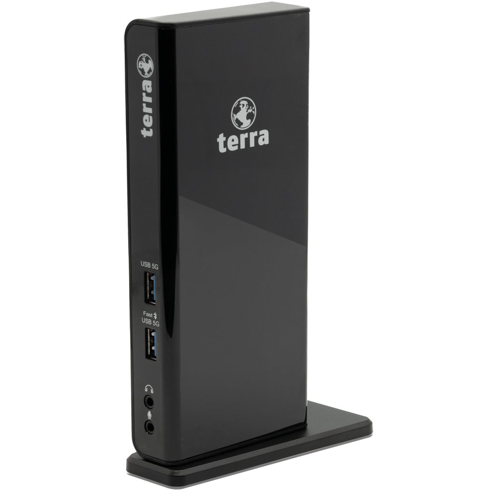 TERRA MOBILE 732 Dockingstation USB-A/C Dual Display Grau