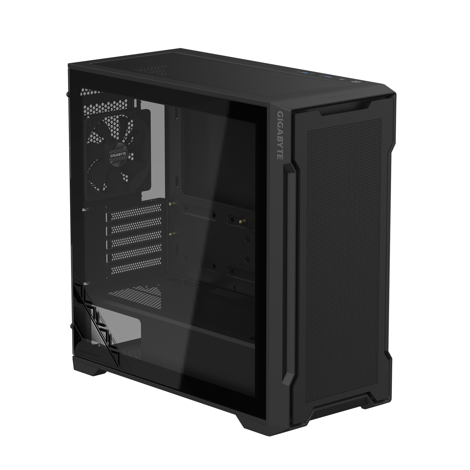 Gigabyte AORUS C102 Glass Midi Tower PC-Gehäuse Schwarz