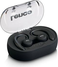 Lenco EPB-460BK Bluetooth® Sport In Ear Stereo-Headset In Ear Headset, Ohrbügel, Schweißresistent Schwarz (A004179)