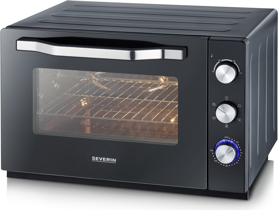 Severin TO2073 Back- und Toastofen schwarz / edelstahl-gebürstet (TO2073)