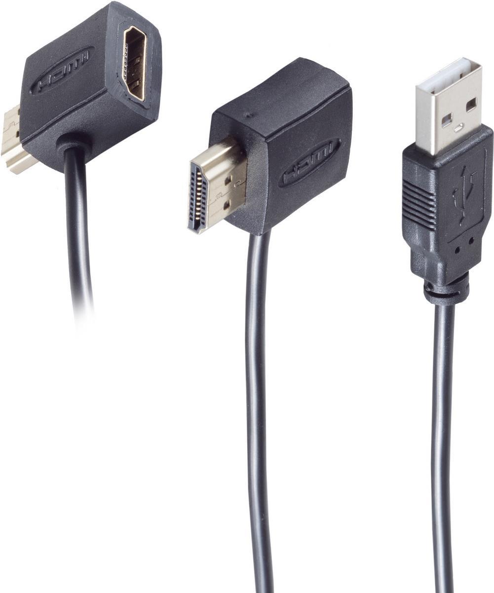 shiverpeaks BS10-01002 Videokabel-Adapter 0,5 m HDMI Typ A (Standard) HDMI + USB Schwarz (BS10-01002)