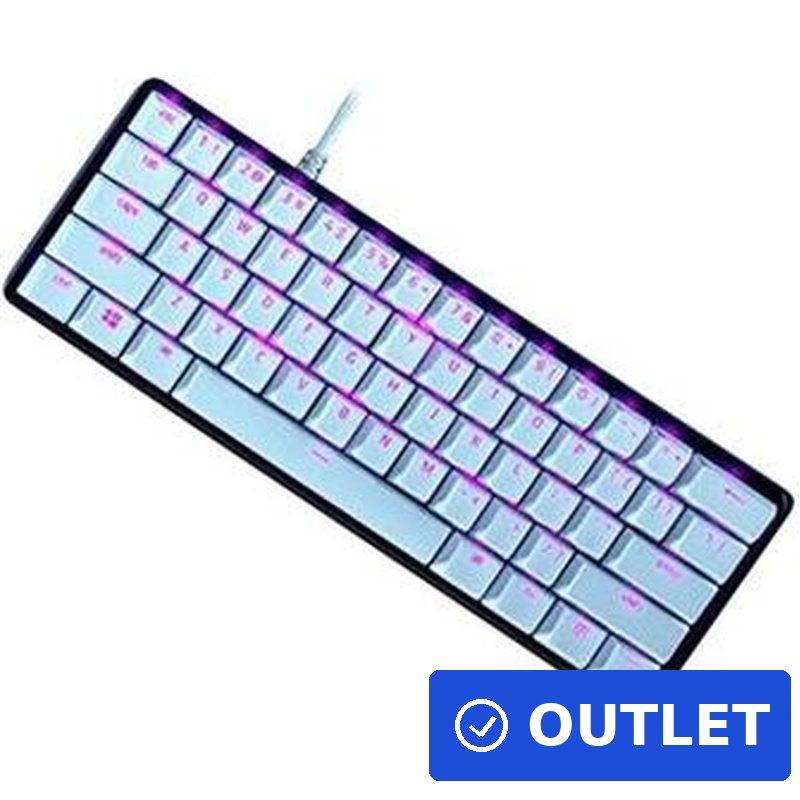 Razer PBT Keycap + Coiled Cable Upgrade Set - Mercury White, 120 PBT Keycaps, USB-C QWERTY (RC21-01490900-R3M1) (geöffnet)