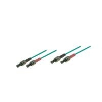 Patchkabel LWL Duplex OM3 (Multimode, 50/125) ST/ST, 0,5m, Good Connections® (LW-8005ST3)