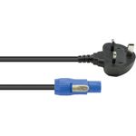 EUROLITE P-Con Netzkabel 3x1,0 mm² 1,2 m mit UK-Stecker 30235012