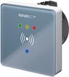 REINERSCT timeCard externer RFID-Leser DES transparent grau fuer Zutrittskontrolle (2716050-102)