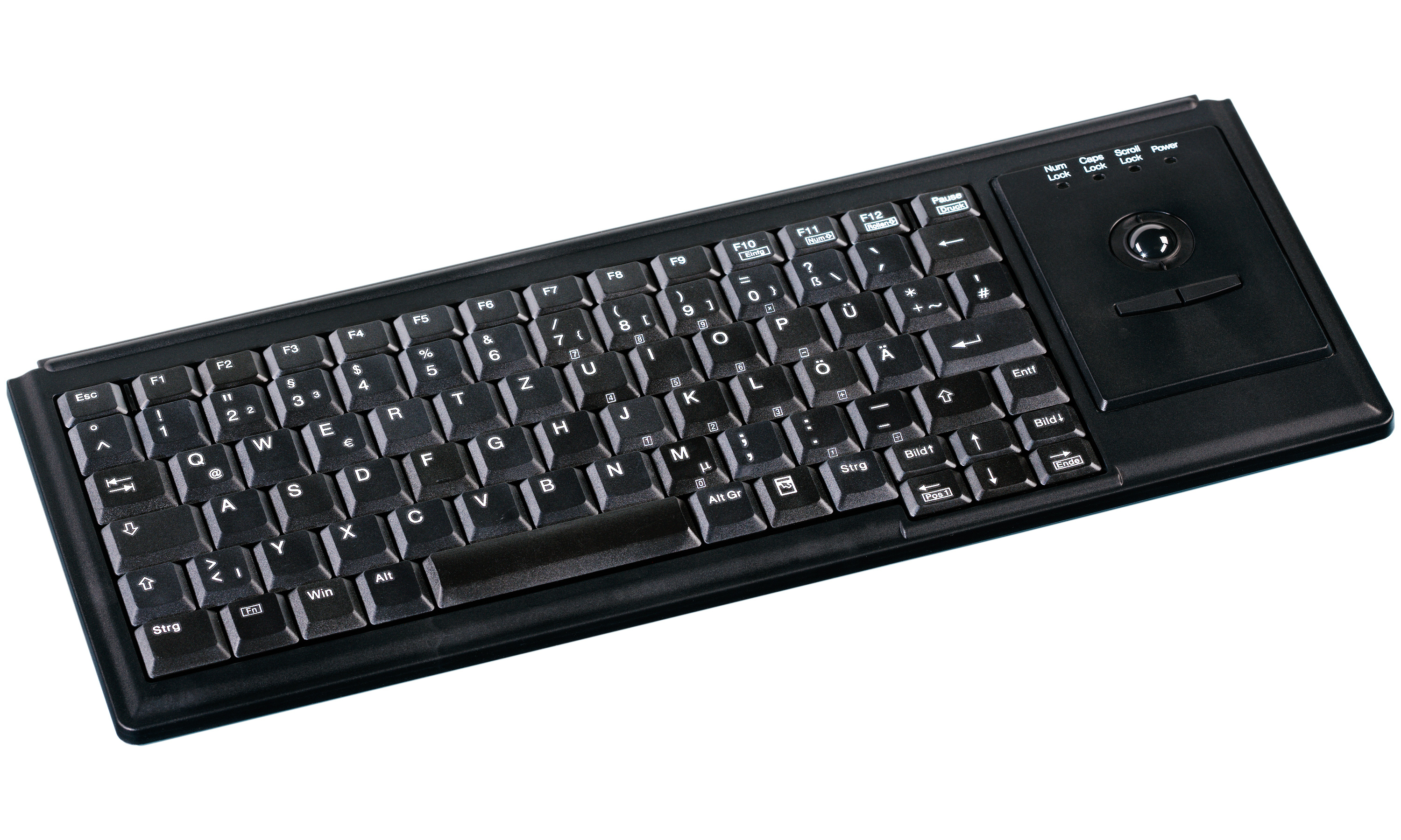 Active Key Contour Active Key IndustrialKey AK-4400-T USB Trackball Tastatur Deutsch Schwarz