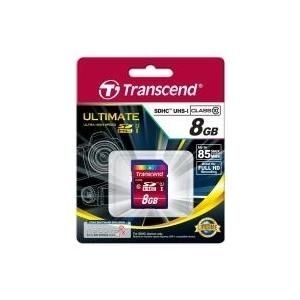 Transcend - Flash-Speicherkarte - 8GB - Class 10 - SDHC UHS-I (TS8GSDHC10U1)