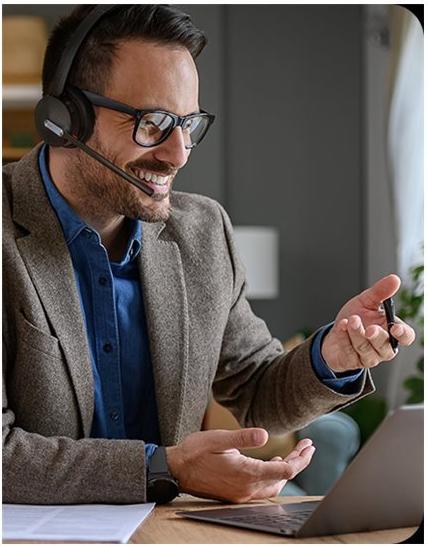Yealink WH64 Mono UC Headset Kabellos On-Ear Bluetooth DECT USB-C Schwarz