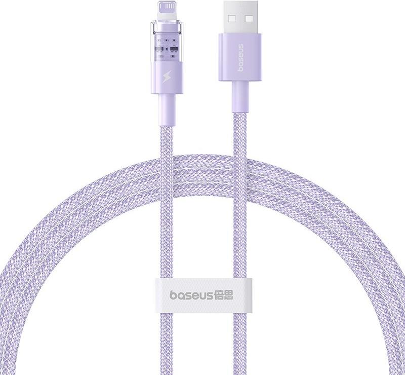 Baseus Gem USB zu IP 2.4A Schnellladekabel 1 m Lila (P10373003511-00)