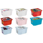 keeeper Aufbewahrungsbox karolina "Peppa", 24 Liter Dreh-/Stapelbox mit Deckel, aus PP, natur-transparent, mit - 1 Stück (1223700119400)