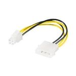 Wentronic Goobay Internes PC-Stromkabel, 0.16 m - 5,25-Stecker > P4-Stecker (51362)