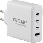 VOLTCRAFT UC-3C1A140W01 USB Ladegerät 140 W 3x USB-C®, 1x USB-A USB PD 3.1 Weiß Innenbereich GaN (VC-16045350)