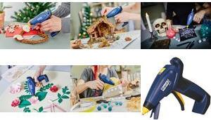 Rapid Akku-Heißlebepistole BGX7, 10 Watt, blau/gelb mit 3,6 V Li-Ion Akku, Aufheizzeit: 20 Sekunden, Auflade - 1 Stück (5001703)