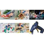 Rapid Akku-Heißlebepistole BGX7, 10 Watt, blau/gelb mit 3,6 V Li-Ion Akku, Aufheizzeit: 20 Sekunden, Auflade - 1 Stück (5001703)