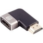 S/CONN maximum connectivity HDMI-A Adapter, 90° Winkel links, 8K, Metall (10-01052)