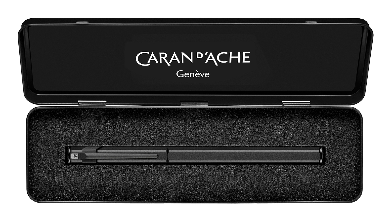 Caran d'Ache 849 Black Code Füllfederhalter Strichstärke M Edelstahlfeder Schwarz
