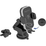 Delock Wireless Car Charger Smartphone Halterung mit Ladefunktion und Kühlung 15 W (66939)
