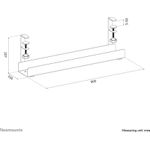 NEOMOUNTS Kabelaufbewahrung -5kg Klemme/universal/60cm/schwarz (ADS07-121BL)