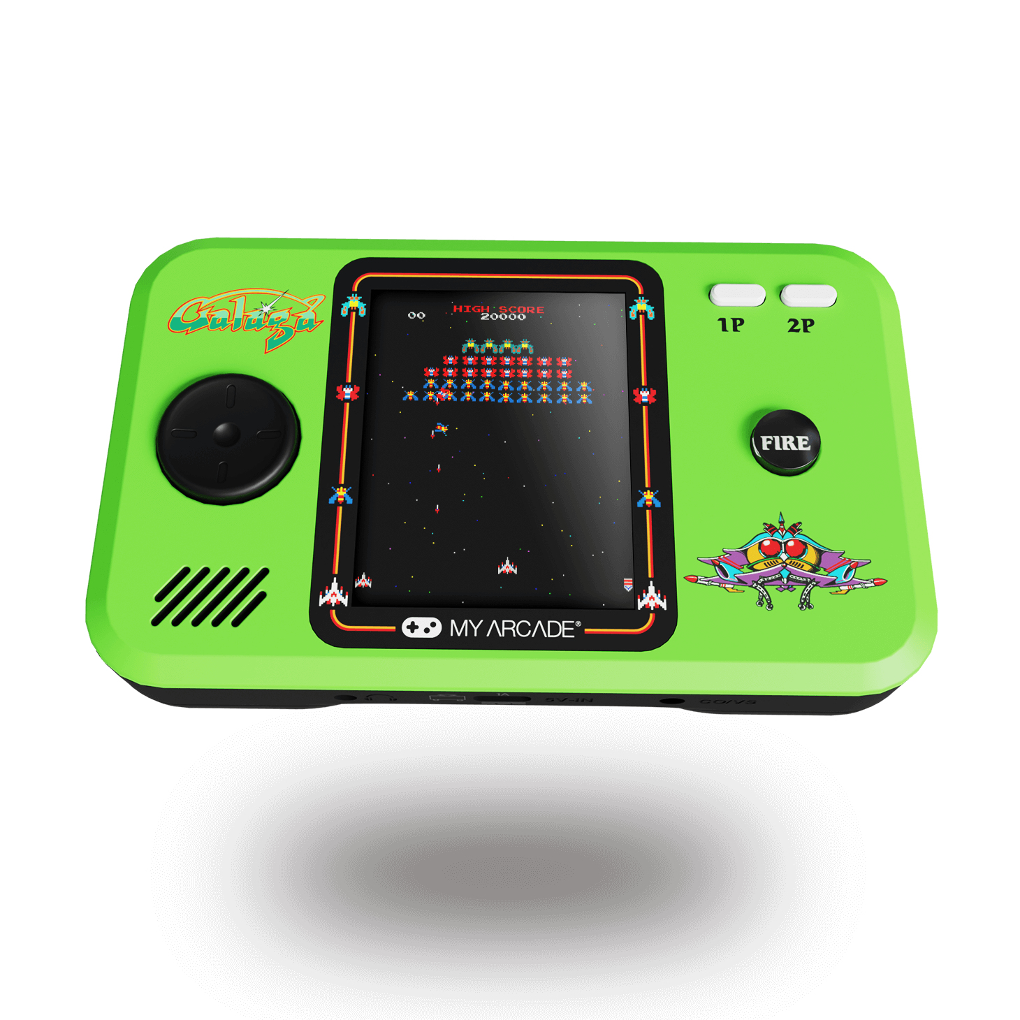 dreamGEAR My Arcade Pocket Player Pro Galaga Tragbare Spielkonsole 2.75" Mehrfarbig