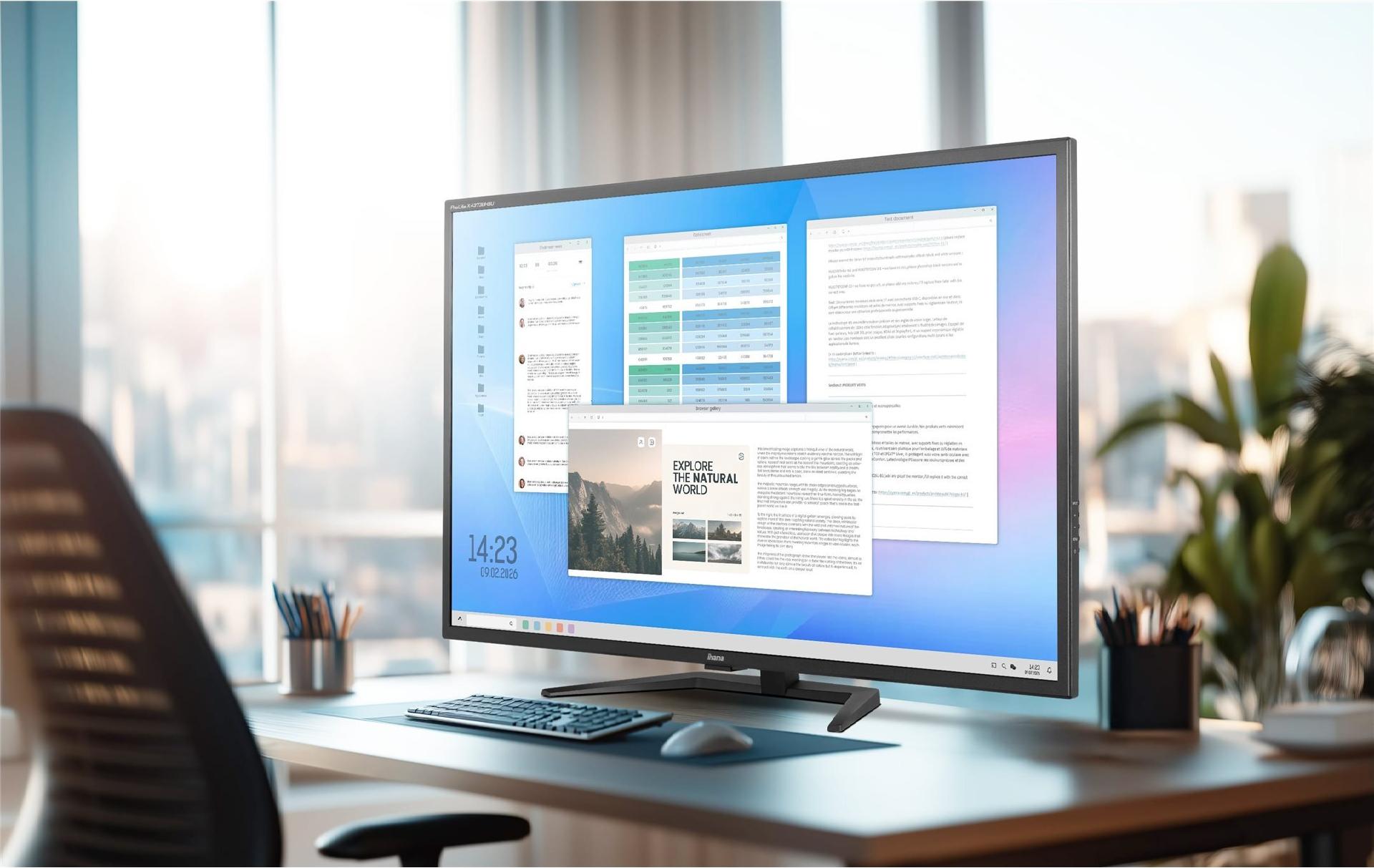 Iiyama ProLite X4373UHSU-B2 42,5" 4K UHD Monitor Schwarz