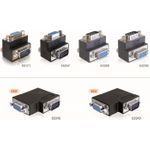 DeLOCK Adapter VGA male / female 90° angled (65345)
