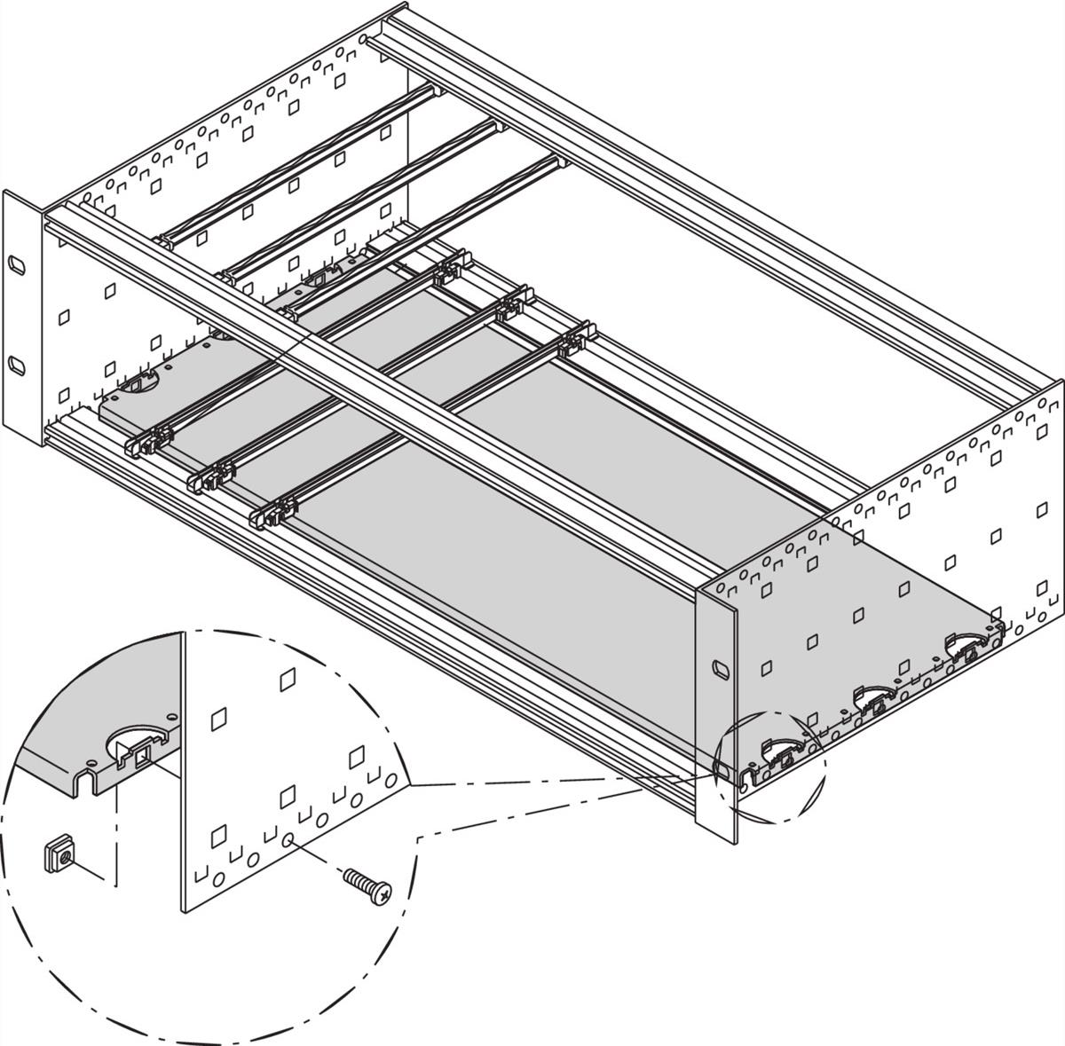 SCHROFF MOUNTING PLATE 160D 84HP - Rack-Zubehör (34562748)